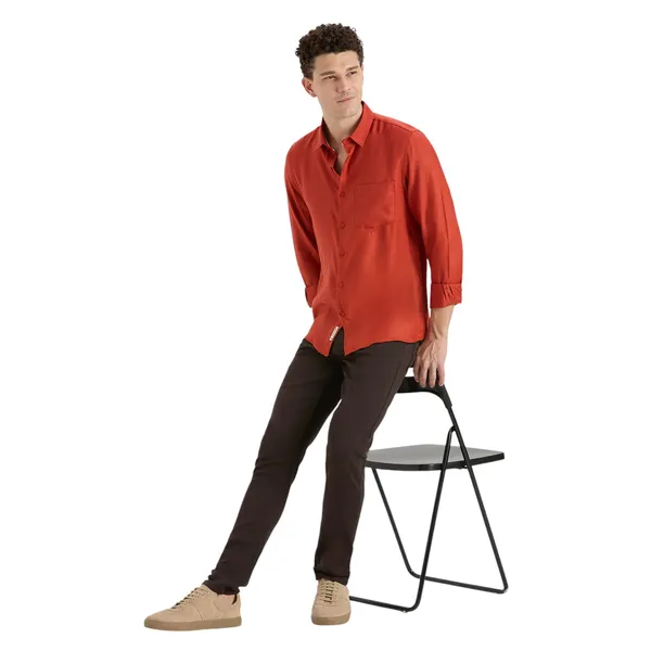 Rust_Casual_Full_Sleeves_Cotton_Shirt_For_Men