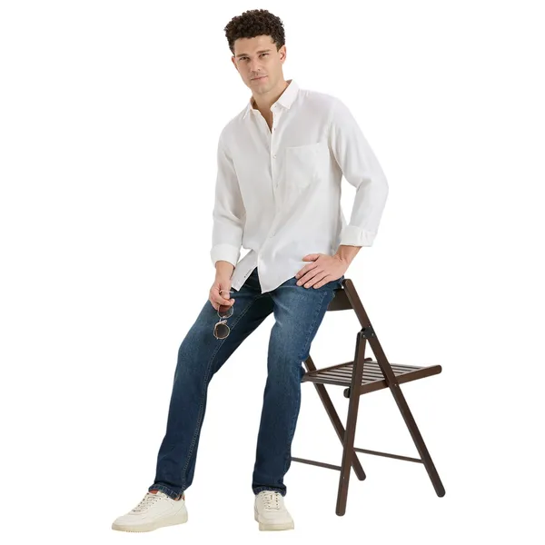 Ecru_Casual_Full_Sleeves_Cotton_Shirt_For_Men