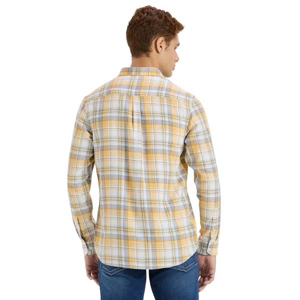 Yellow_Casual_Full_Sleeves_Cotton_Shirt_For_Men