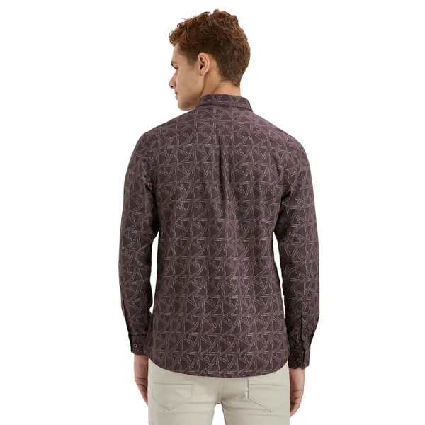 Dark_Coffee_Casual_Full_Sleeves_Cotton_Shirt_For_Men