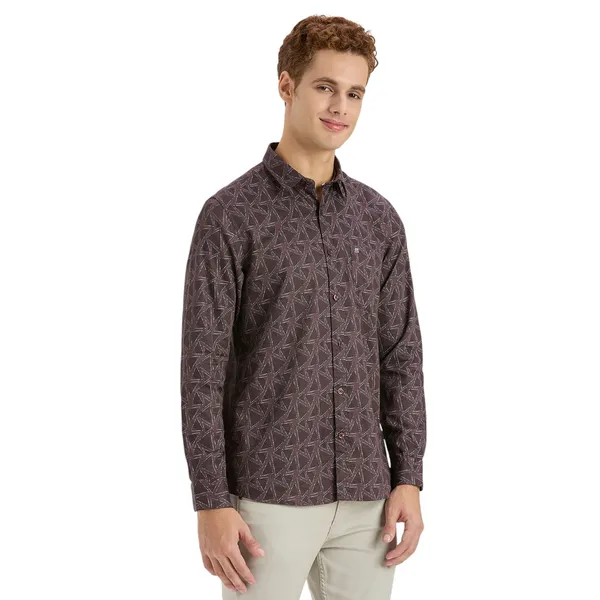 Dark_Coffee_Casual_Full_Sleeves_Cotton_Shirt_For_Men