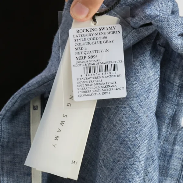 Blue_&_Grey_Casual_Full_Sleeves_Cotton_Shirt_For_Men