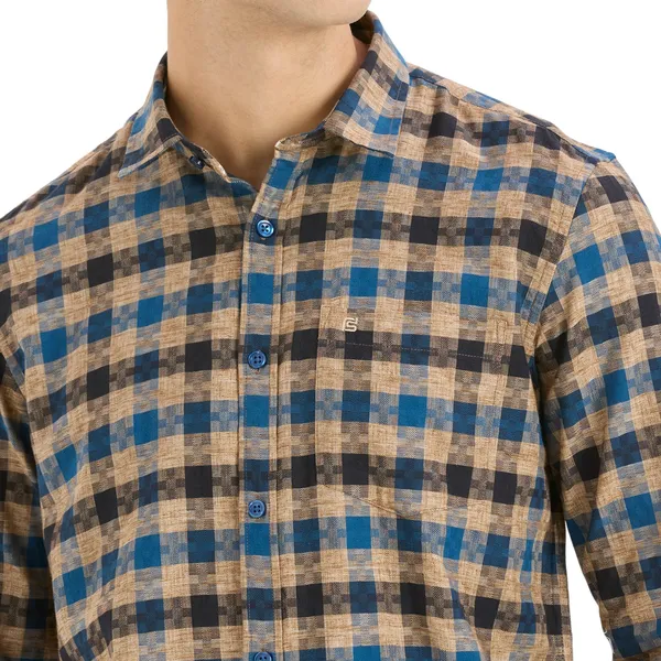Teal_Casual_Full_Sleeves_Cotton_Shirt_For_Men