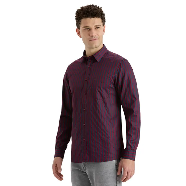 Burgundy_Casual_Full_Sleeves_Cotton_Shirt_For_Men