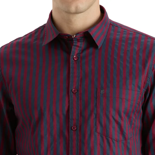 Burgundy_Casual_Full_Sleeves_Cotton_Shirt_For_Men