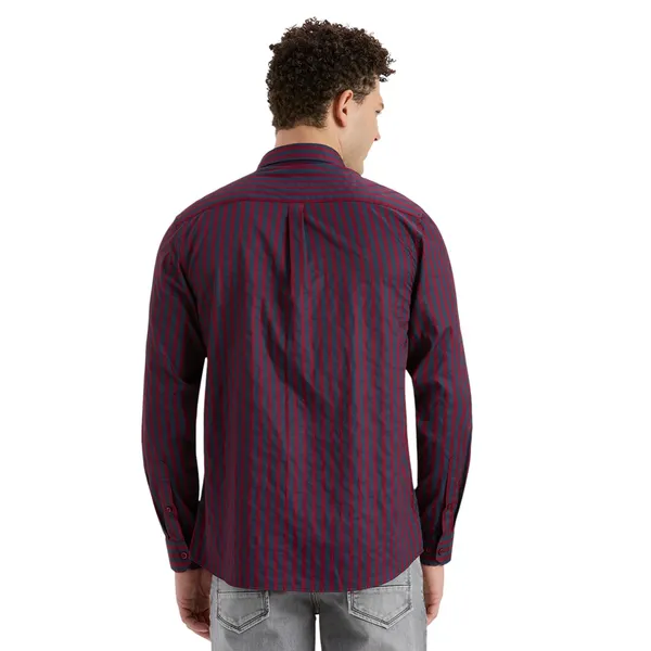 Burgundy_Casual_Full_Sleeves_Cotton_Shirt_For_Men