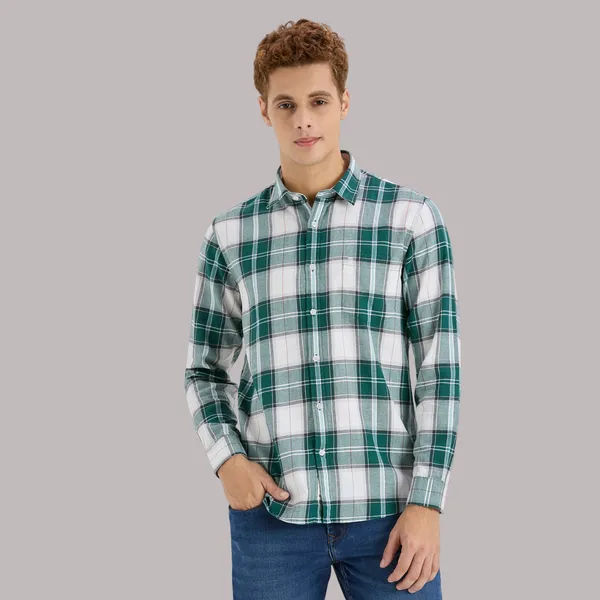 Green_Casual_Full_Sleeves_Cotton_Shirt_For_Men