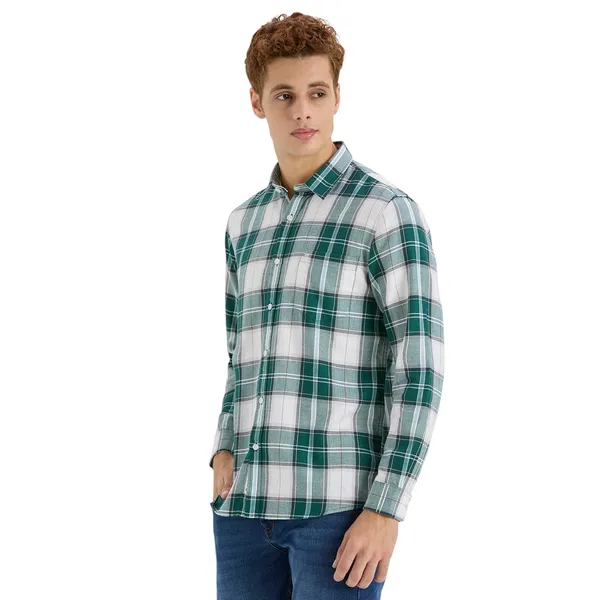 Green_Casual_Full_Sleeves_Cotton_Shirt_For_Men