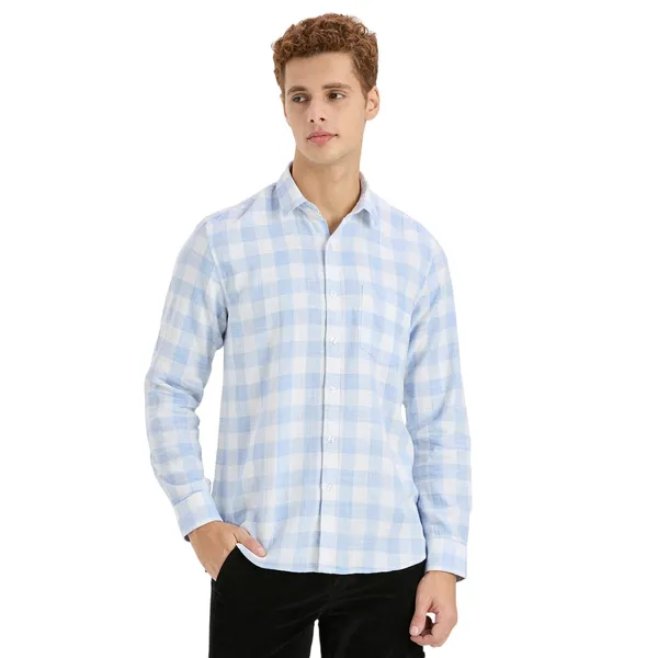 Ice_Blue_Casual_Full_Sleeves_Cotton_Shirt_For_Men