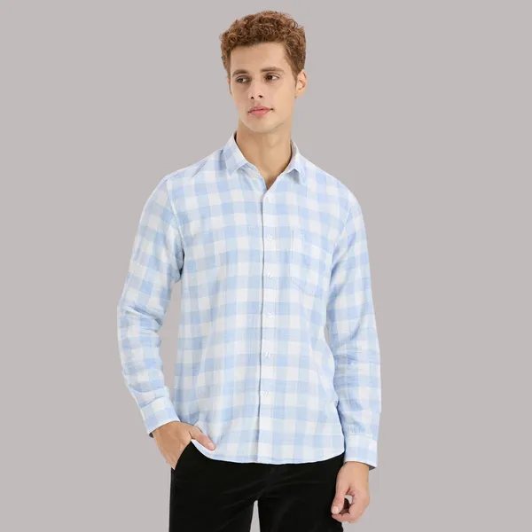Ice_Blue_Casual_Full_Sleeves_Cotton_Shirt_For_Men