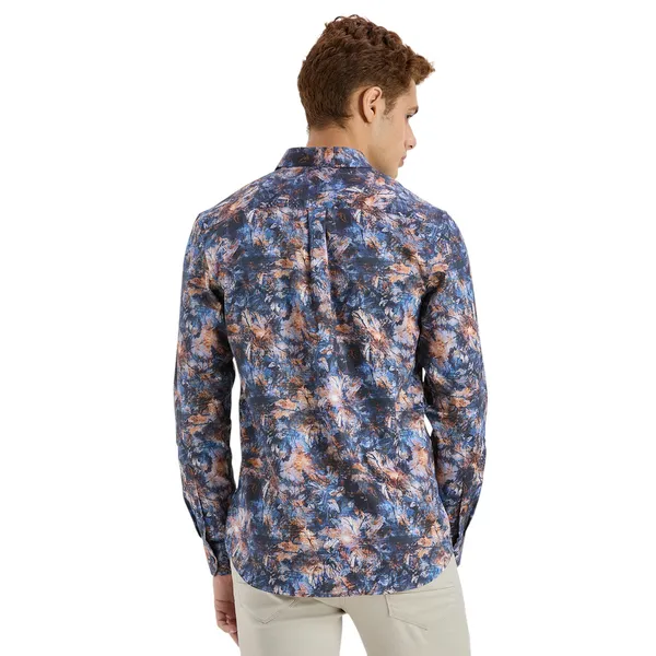 Navy_Casual_Full_Sleeves_Cotton_Shirt_For_Men