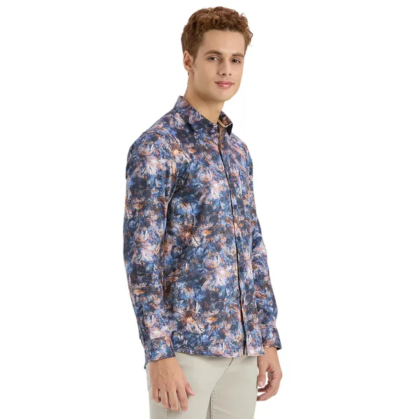 Navy_Casual_Full_Sleeves_Cotton_Shirt_For_Men