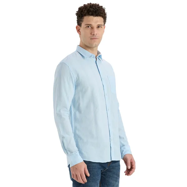 Sky_Blue_Casual_Full_Sleeves_Cotton_Shirt_For_Men