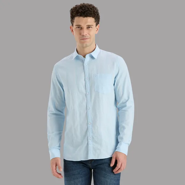 Sky_Blue_Casual_Full_Sleeves_Cotton_Shirt_For_Men