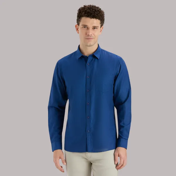 Radiant_Blue_Casual_Full_Sleeves_Cotton_Shirt_For_Men