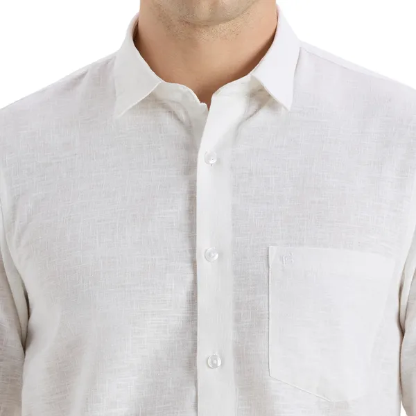 Khaki_Casual_Full_Sleeves_Cotton_Shirt_For_Men