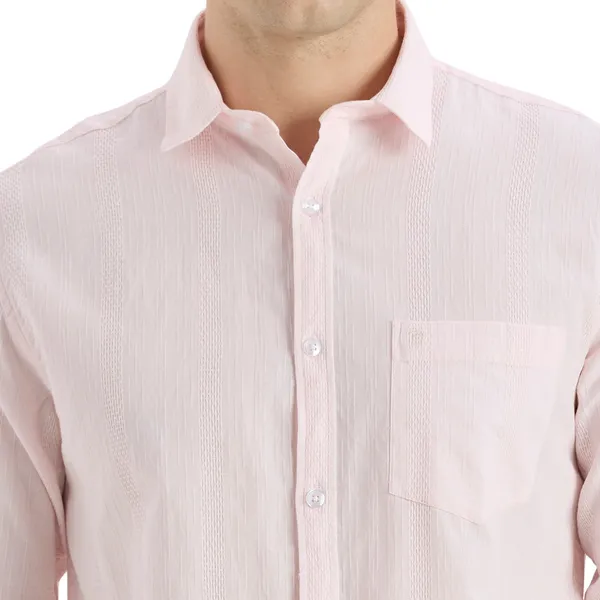 Light_Pink_Casual_Full_Sleeves_Cotton_Shirt_For_Men