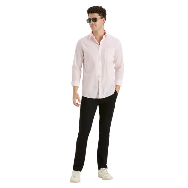 Light_Pink_Casual_Full_Sleeves_Cotton_Shirt_For_Men