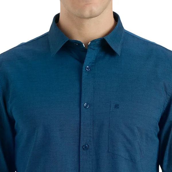 Teal_Casual_Full_Sleeves_Cotton_Shirt_For_Men