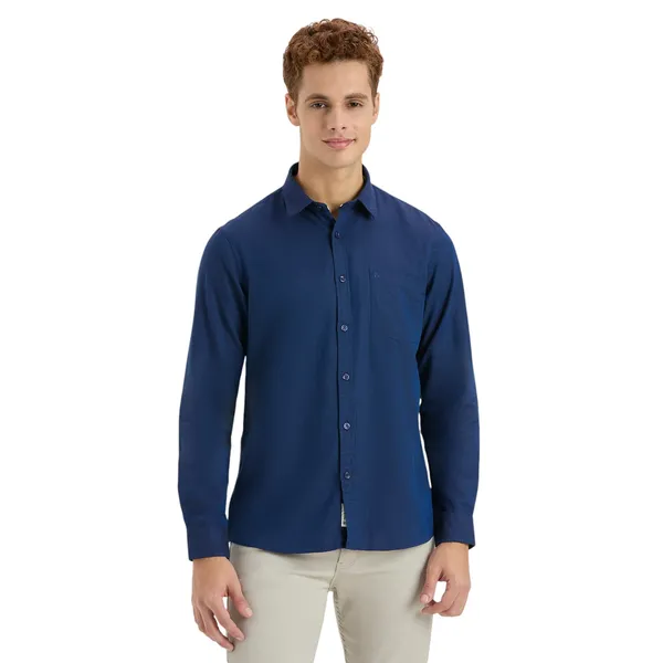 Prussian_Blue_Casual_Full_Sleeves_Cotton_Shirt_For_Men