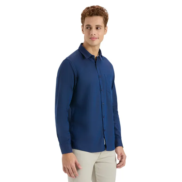 Prussian_Blue_Casual_Full_Sleeves_Cotton_Shirt_For_Men