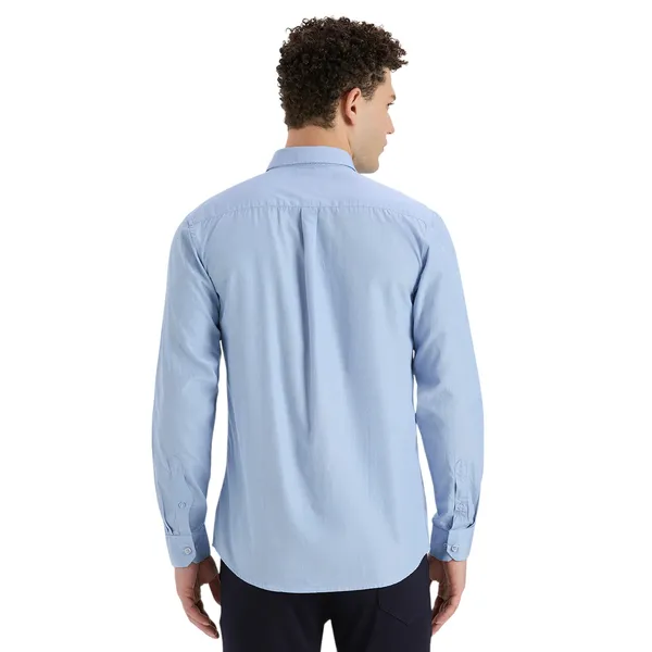 Ice_Blue_Casual_Full_Sleeves_Cotton_Shirt_For_Men