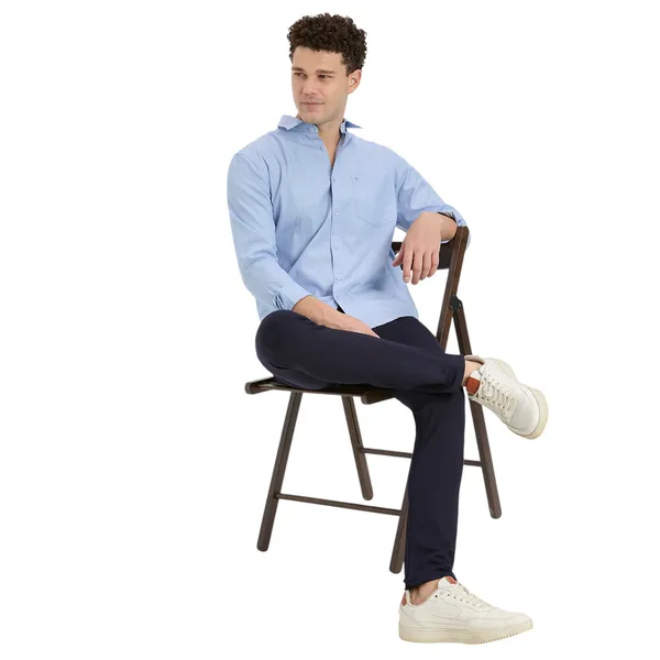 Ice_Blue_Casual_Full_Sleeves_Cotton_Shirt_For_Men