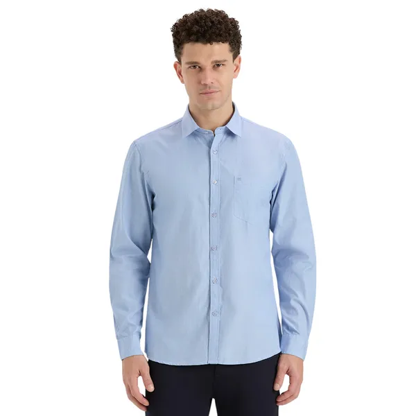 Ice_Blue_Casual_Full_Sleeves_Cotton_Shirt_For_Men