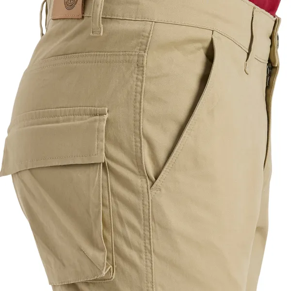 Khaki_Casual_Cotton_Cargo_Pants_For_Men