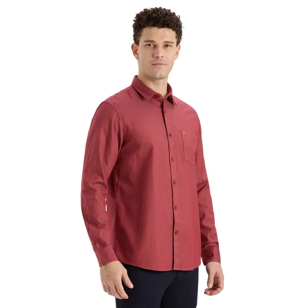 Dark_Rose_Casual_Full_Sleeves_Cotton_Shirt_For_Men