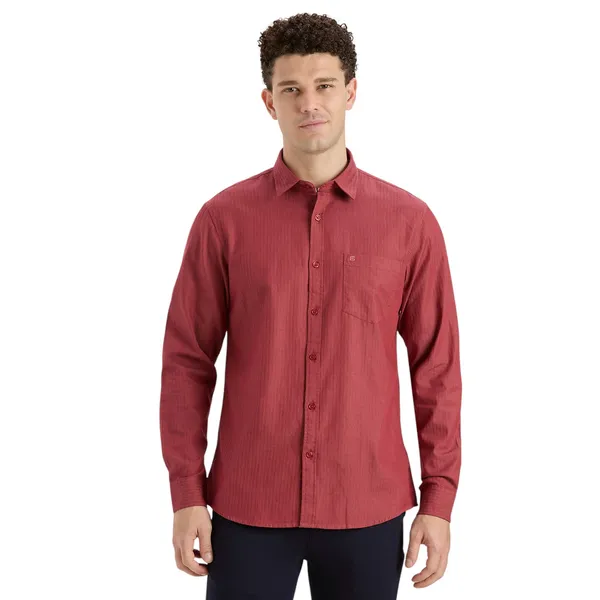 Dark_Rose_Casual_Full_Sleeves_Cotton_Shirt_For_Men
