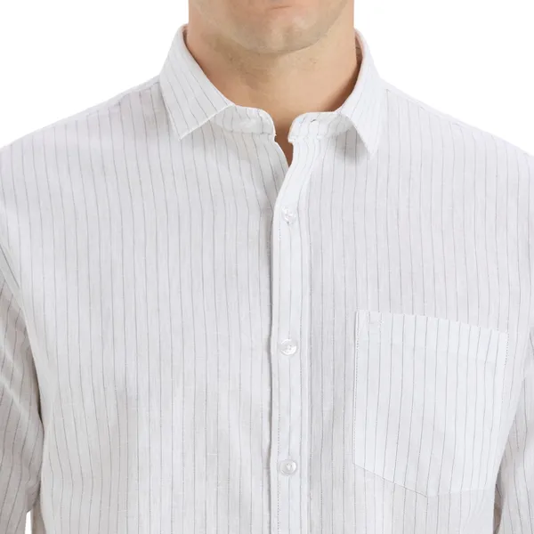 White_Casual_Full_Sleeves_Cotton_Shirt_For_Men