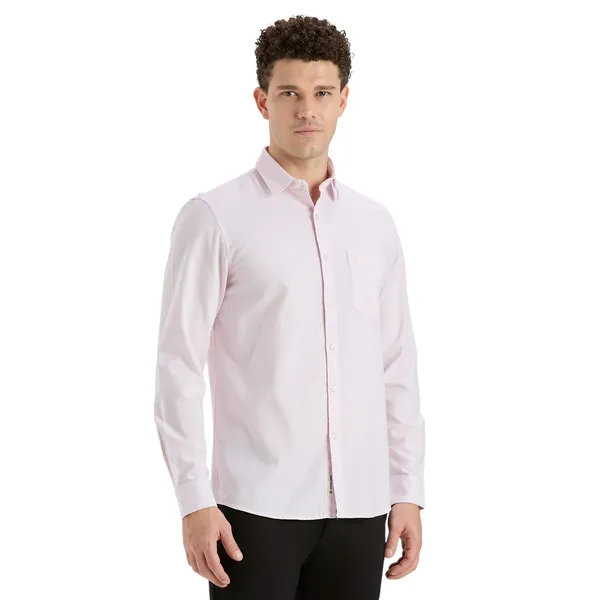 Light_Pink_Casual_Full_Sleeves_Cotton_Shirt_For_Men