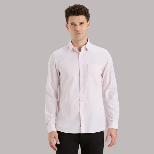 Light_Pink_Casual_Full_Sleeves_Cotton_Shirt_For_Men
