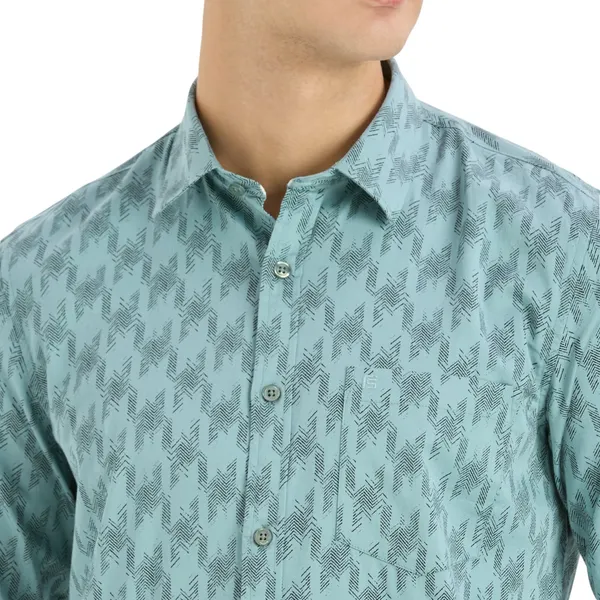 Green_Casual_Full_Sleeves_Cotton_Shirt_For_Men
