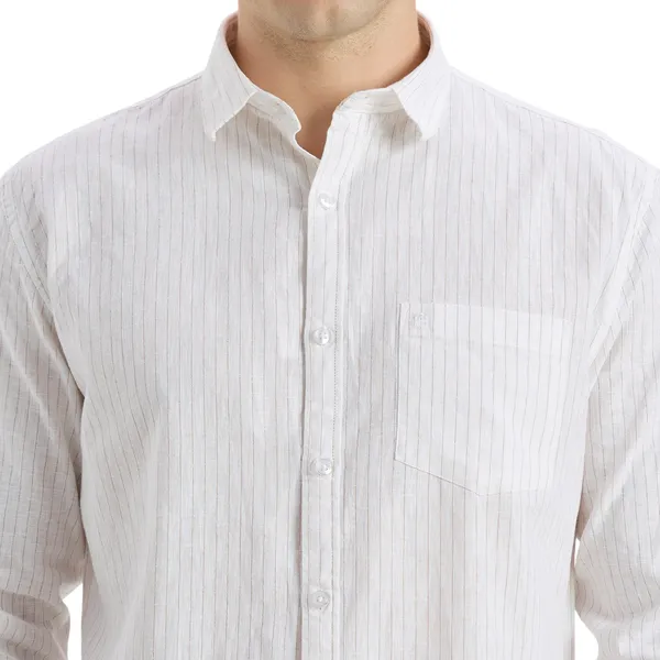 White_Casual_Full_Sleeves_Cotton_Shirt_For_Men