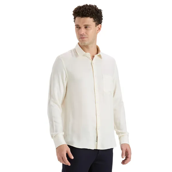 Cream_Casual_Full_Sleeves_Cotton_Shirt_For_Men