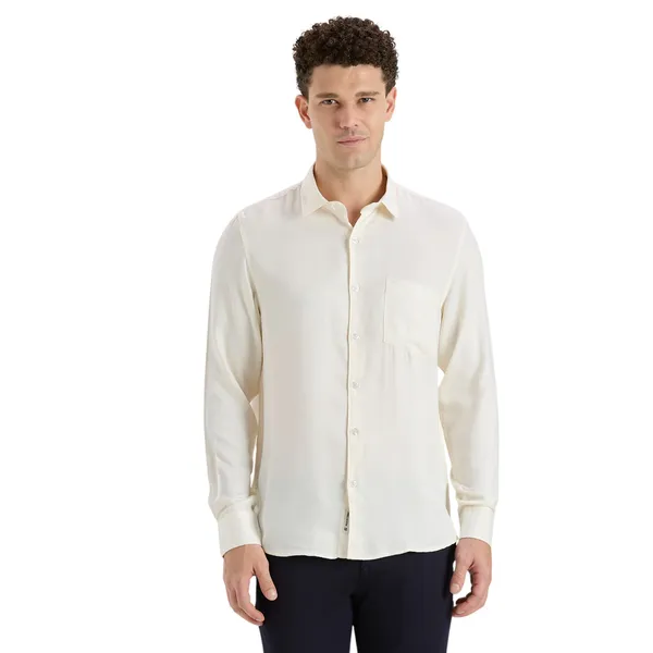 Cream_Casual_Full_Sleeves_Cotton_Shirt_For_Men