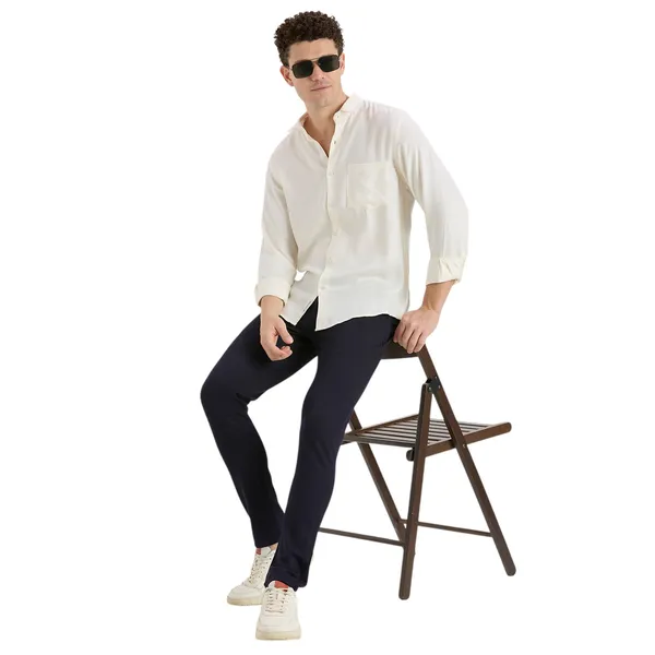 Cream_Casual_Full_Sleeves_Cotton_Shirt_For_Men