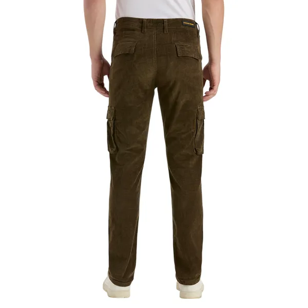 Olive_Casual_Corduroy_Cargo_Pants_For_Men