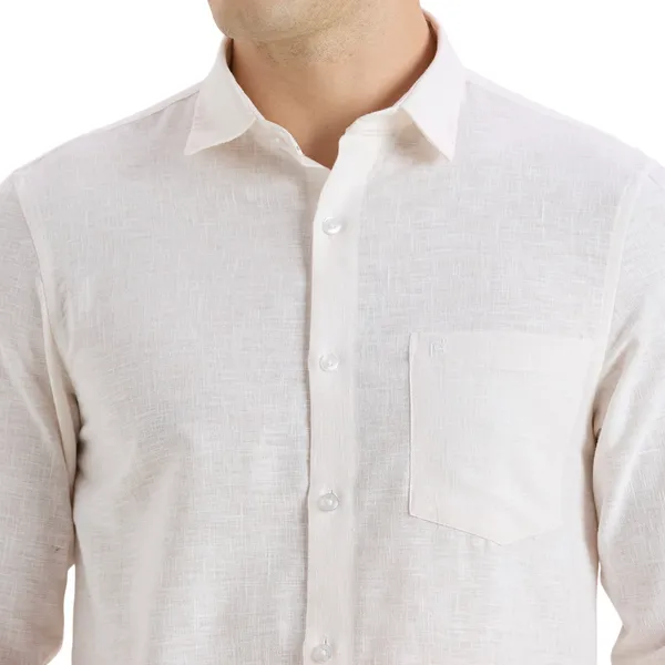 Peach_Casual_Full_Sleeves_Cotton_Shirt_For_Men
