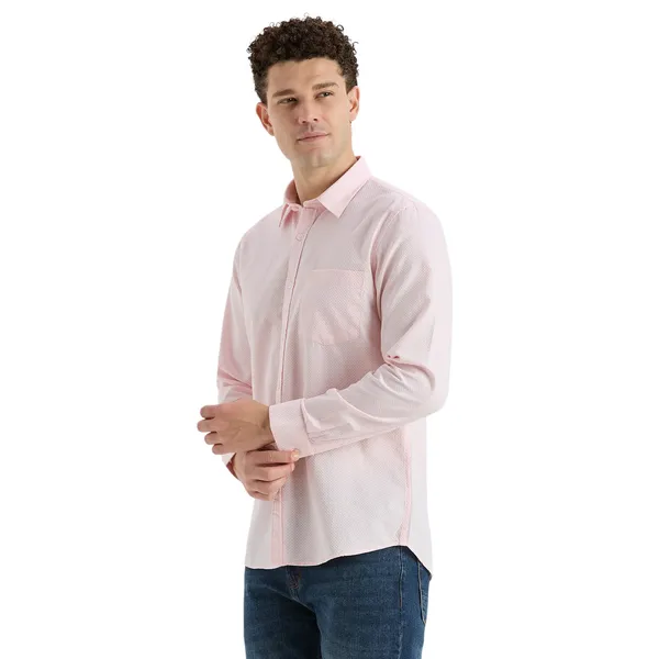 Light_Pink_Casual_Full_Sleeves_Cotton_Shirt_For_Men