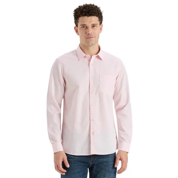 Light_Pink_Casual_Full_Sleeves_Cotton_Shirt_For_Men