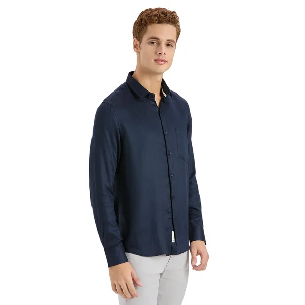 Dark_Blue_Casual_Full_Sleeves_Cotton_Shirt_For_Men