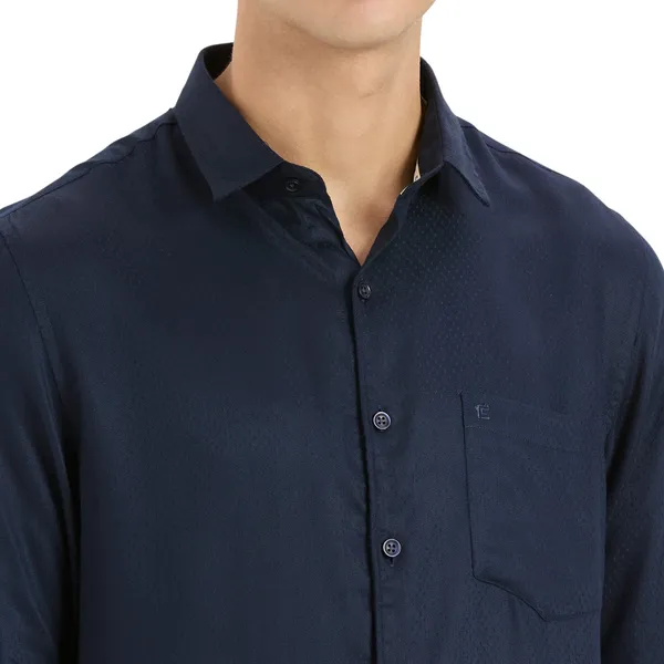 Dark_Blue_Casual_Full_Sleeves_Cotton_Shirt_For_Men