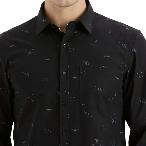 Black_Casual_Full_Sleeves_Cotton_Shirt_For_Men