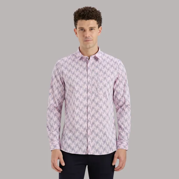 Pink_Casual_Full_Sleeves_Cotton_Shirt_For_Men