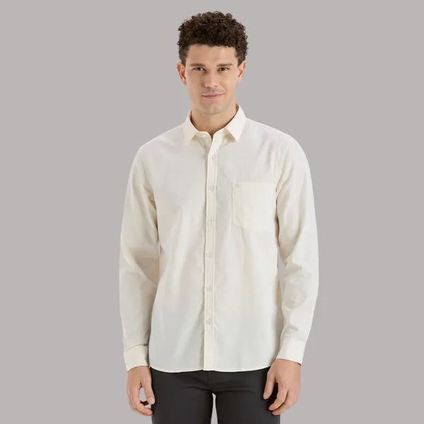 Cream_Casual_Full_Sleeves_Cotton_Shirt_For_Men