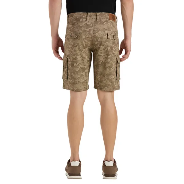 Khaki_Camo_Casual_Cotton_Cargo_Shorts_For_Men