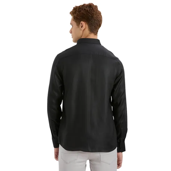 Black_Casual_Full_Sleeves_Cotton_Shirt_For_Men